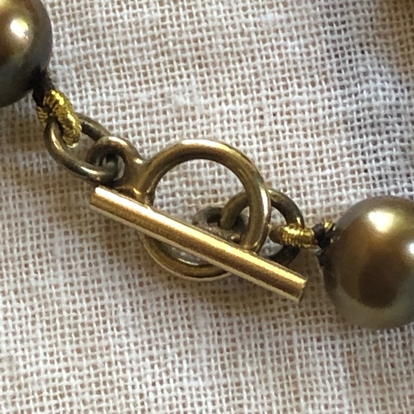 Long Genuine Pearls Gemstones Fringe Necklace 34” - Picture 3 of 4